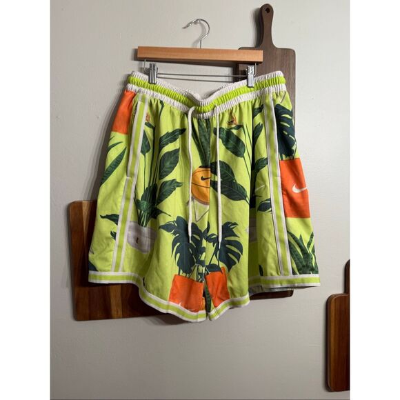 Nike Multicolor Dri-Fit DNA+ Tropical Athletic Basketball Shorts Size XXL - Picture 1 of 5